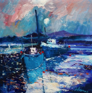 Evening Gloaming at Rodel Isle of Harris 24x24 Evening Gloaming at Rodel Isle of Harris 24x24